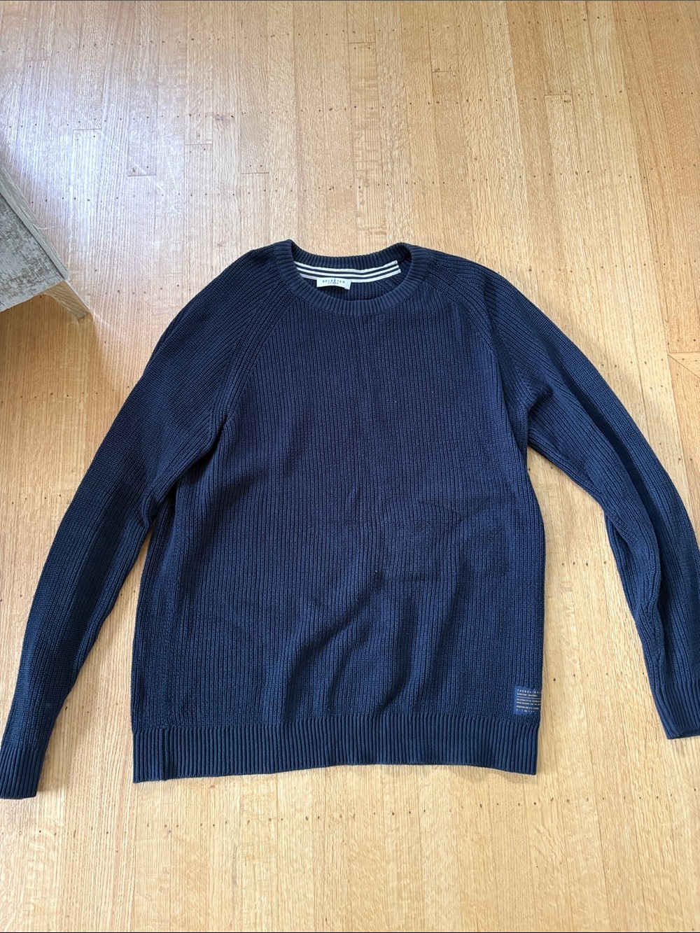 Selected Homme Men's Navy Crewneck Sweater